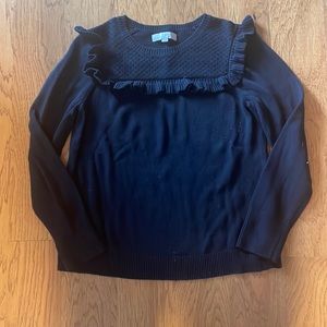 Womens size large, black Loft sweater.